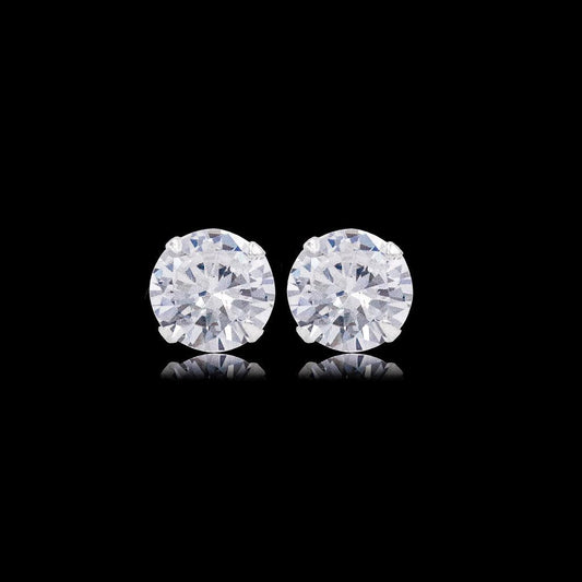 Elegant Diamond Zirconia Earrings